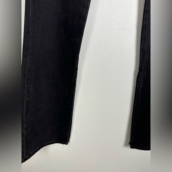 Pistola Alexa High Rise Slim Flare Slit Hem Black Jeans Women’s Sz 24 - Picture 4 of 9